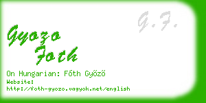 gyozo foth business card